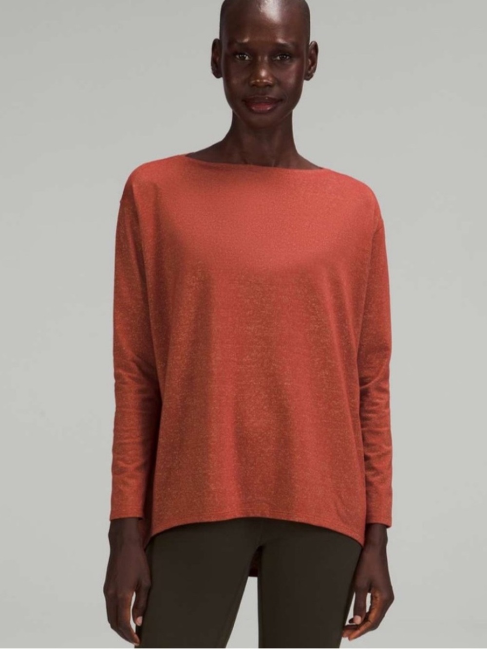 Lululemon Back in Action Long Sleeve *Spark - Cayenne Colour